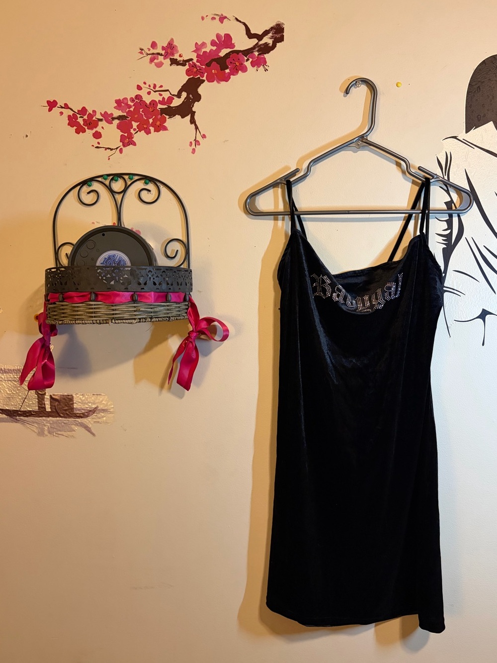 Babygal Black Velvet Slip Dress - Picture 3 of 8